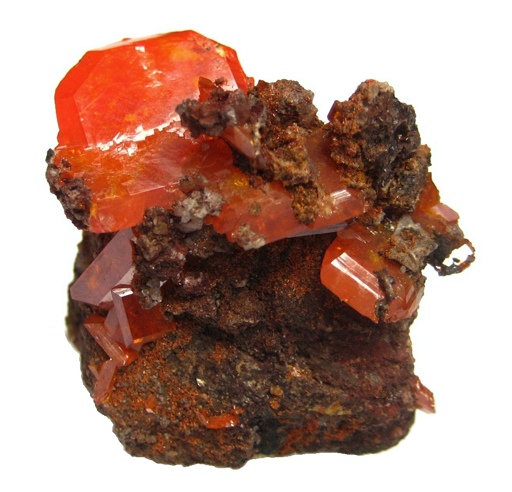 Wulfenite
Specimen size 3 cm, largest crystal 1,8 cm
(Autor: Tobi)