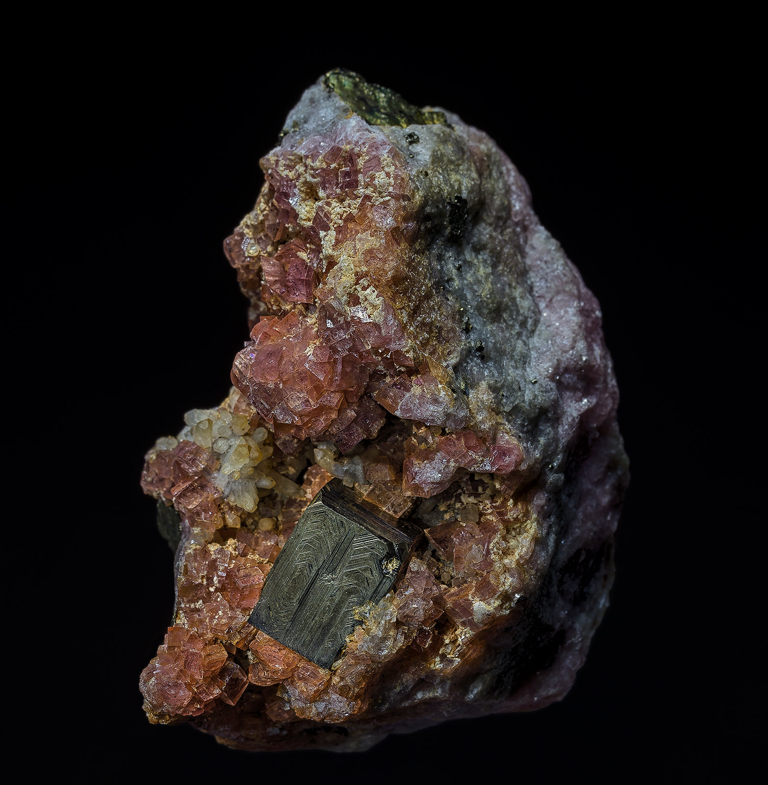 Rhodochrosite, Pyrite, Quartz
5.0 x 3.4 cm
(Autor: am mizunaka)