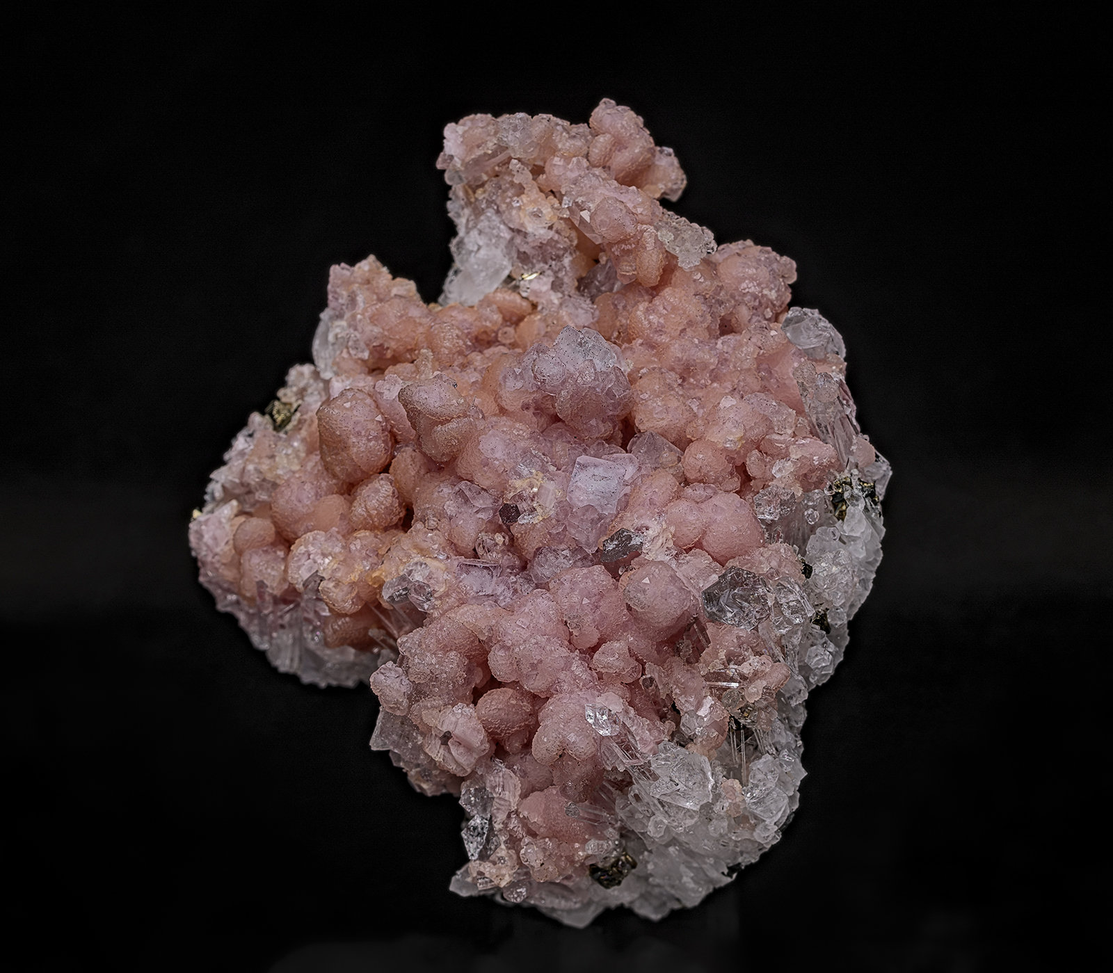 Rhodochrosite, Fluorite, Quartz
5.5 x 4.4 cm
(Autor: am mizunaka)