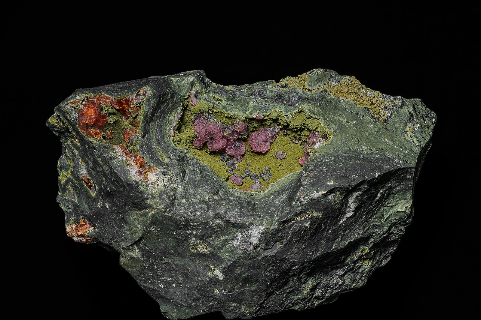 Rhodochrosite, Galena
10.5 x 6.6 cm
(Autor: am mizunaka)