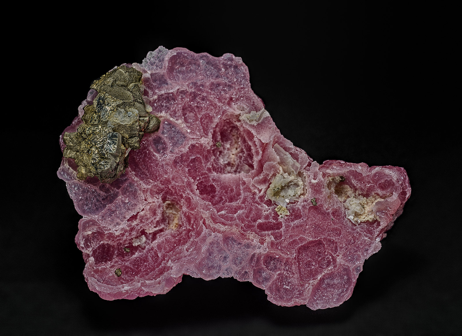 Rhodochrosite, Pyrite
5.1 x 4.0 cm
(Autor: am mizunaka)