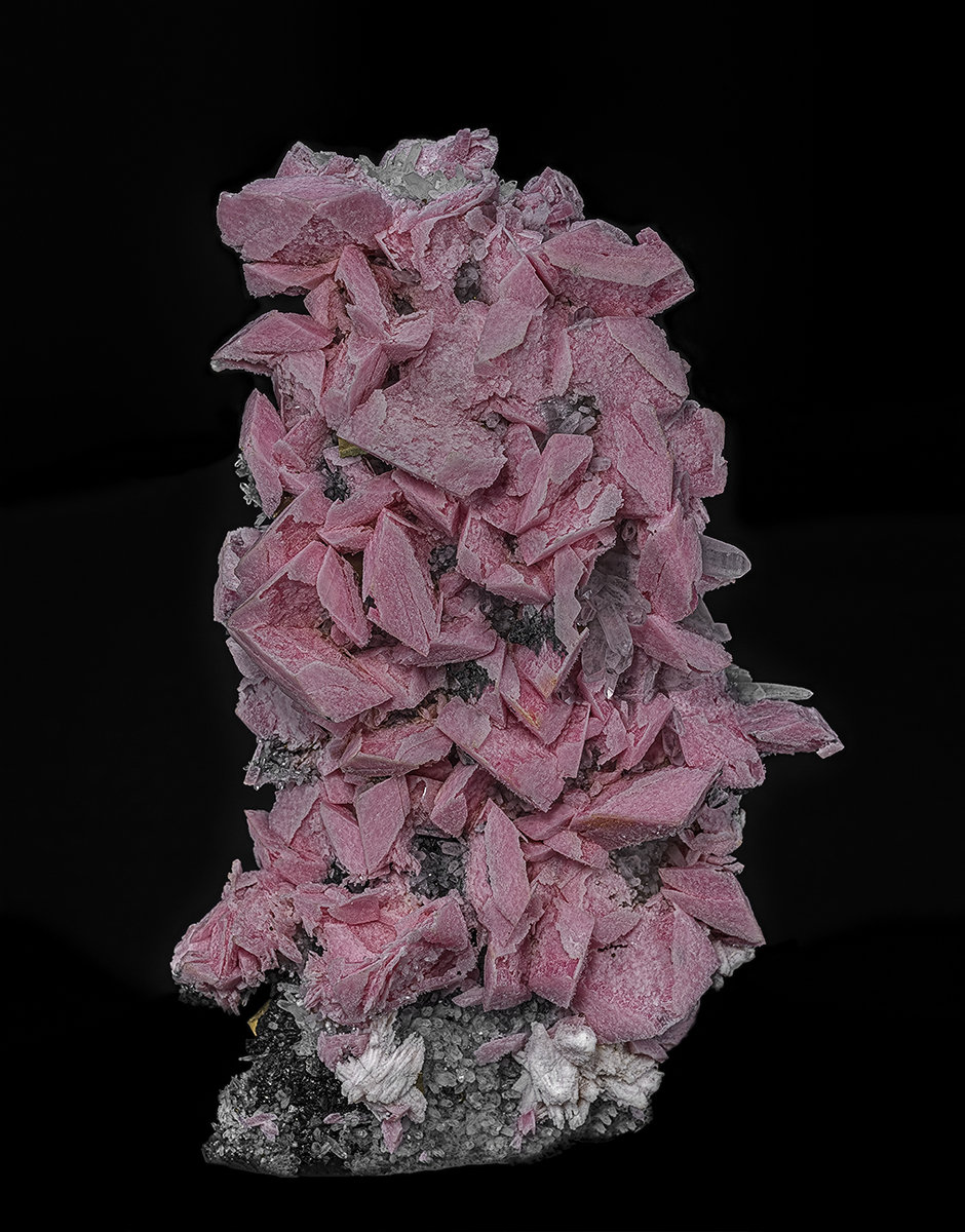 Rhodochrosite, Quartz, Calcite, Pyrite
13.3 x 7.8 cm
(Autor: am mizunaka)