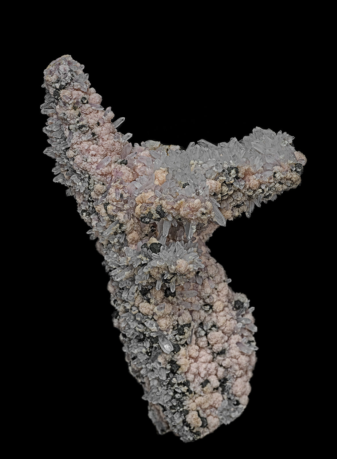 Rhodochrosite, Quartz, Sphalerite
11.4 x 6.4 cm
(Autor: am mizunaka)