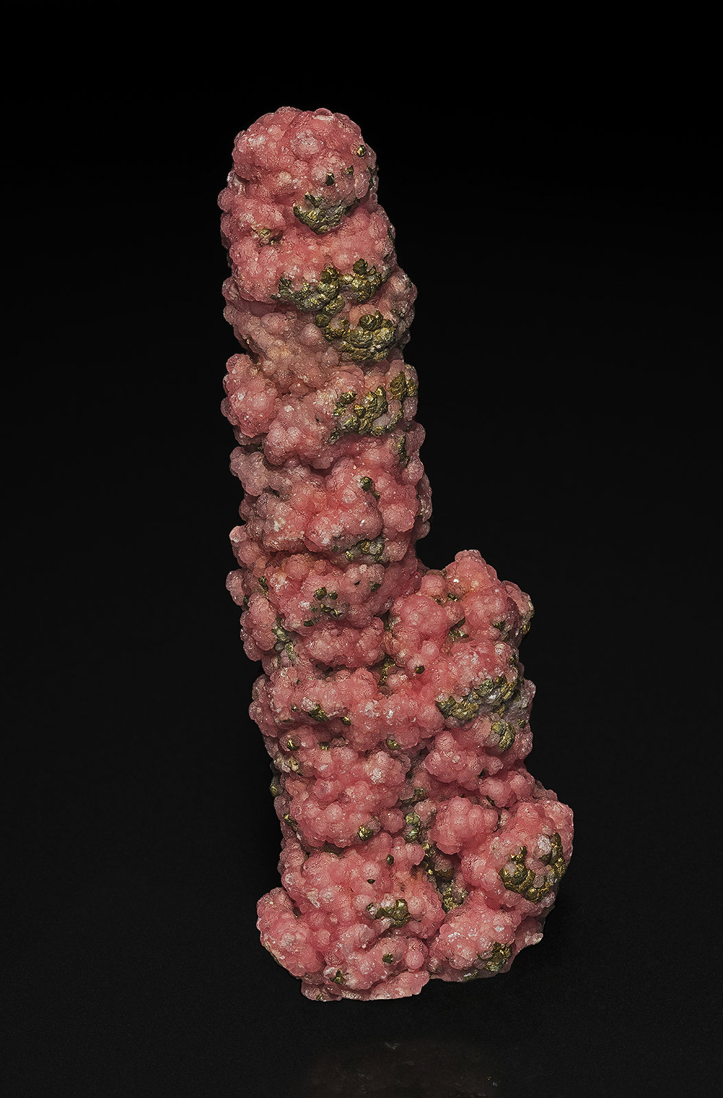 Rhodochrosite, Pyrite
12.9 x 4.8 cm
(Autor: am mizunaka)