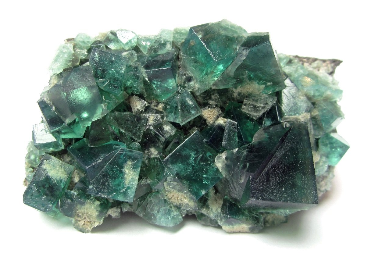 Fluorite
Specimen size 9 cm, largest crystal 2 cm
(Autor: Tobi)