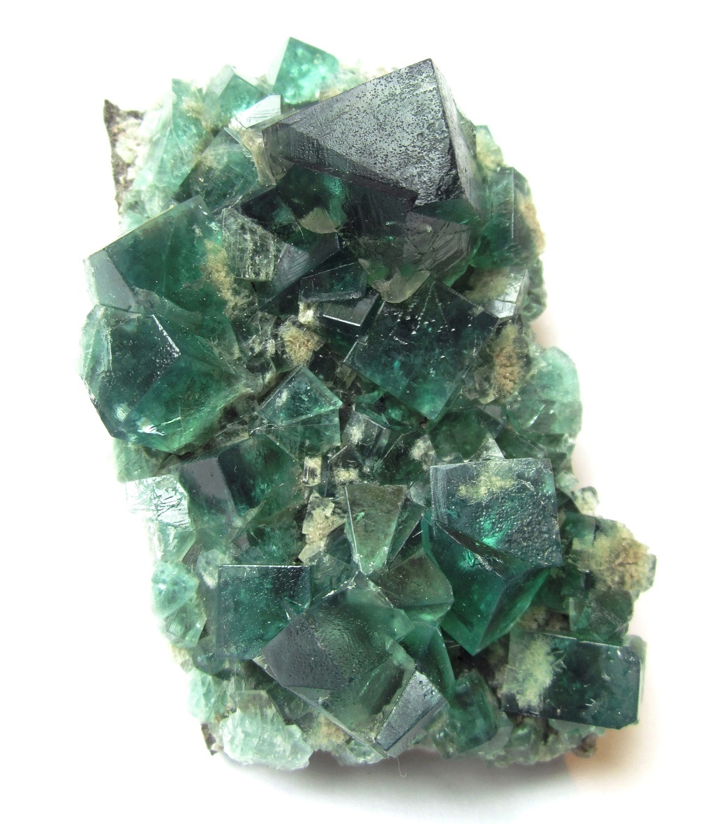Fluorite
Specimen size 9 cm, largest crystal 2 cm
(Autor: Tobi)