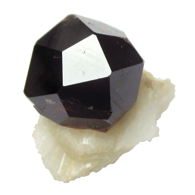 Spessartine
Specimen size 2,3 cm, garnet crystal 1,5 cm
(Autor: Tobi)