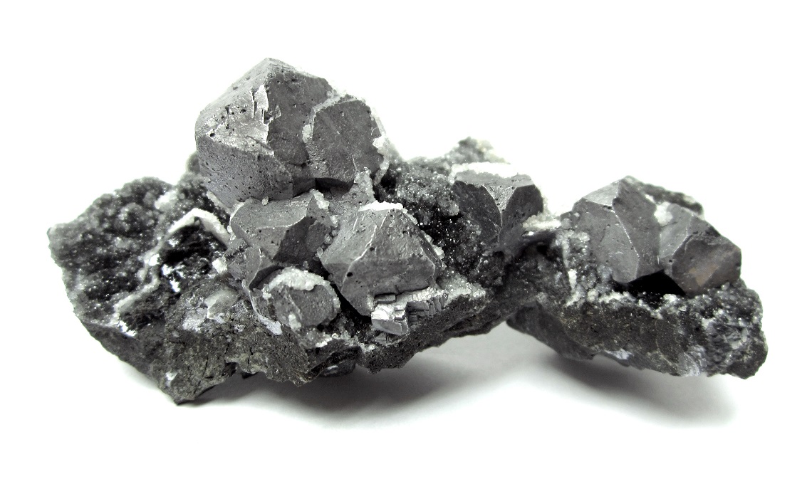 Galena, dolomite
Specimen size 8,5 cm, largest galena 2 cm
(Autor: Tobi)