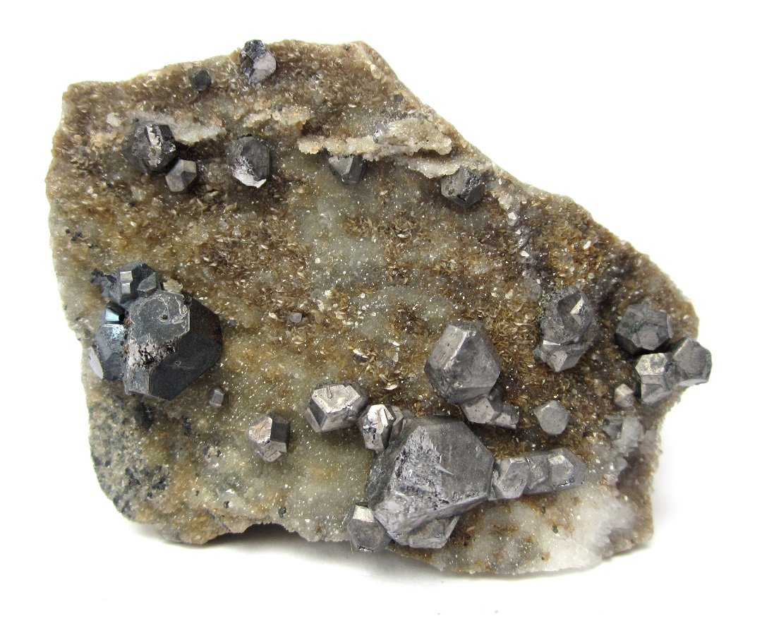 Galena
Specimen size 6 cm, largest crystal 1 cm
(Autor: Tobi)