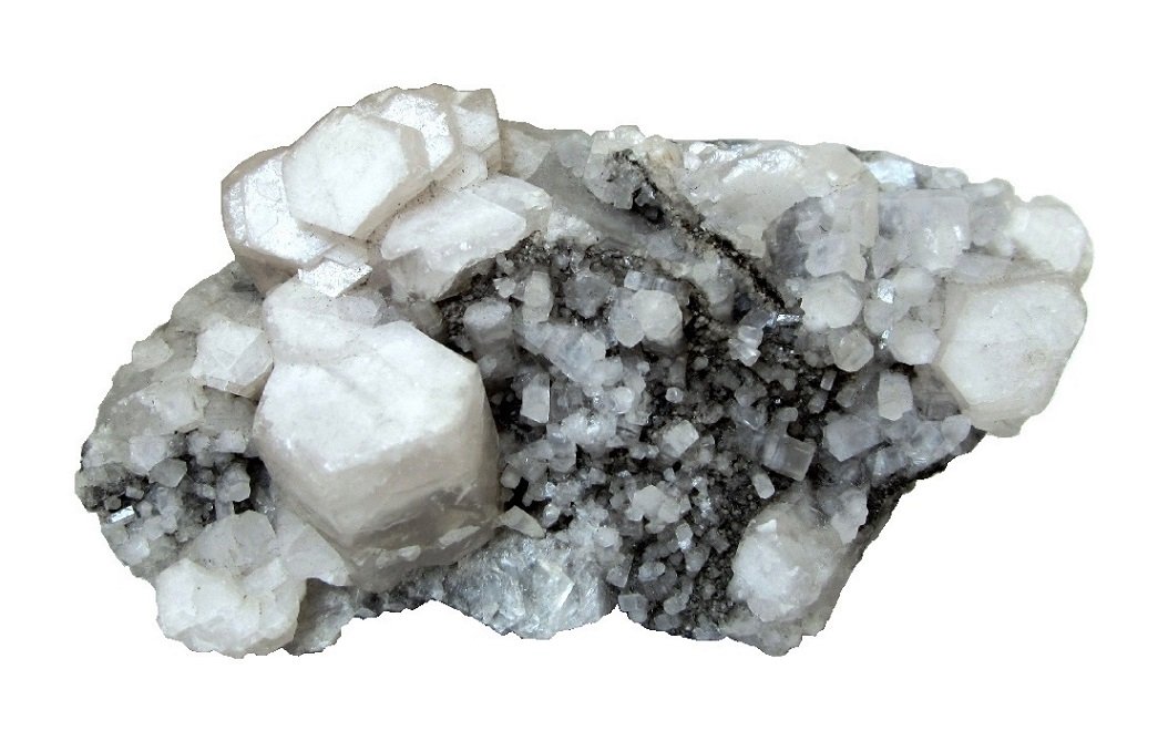 Calcite
Specimen size 8 cm, largest crystal 1,4 cm
(Autor: Tobi)