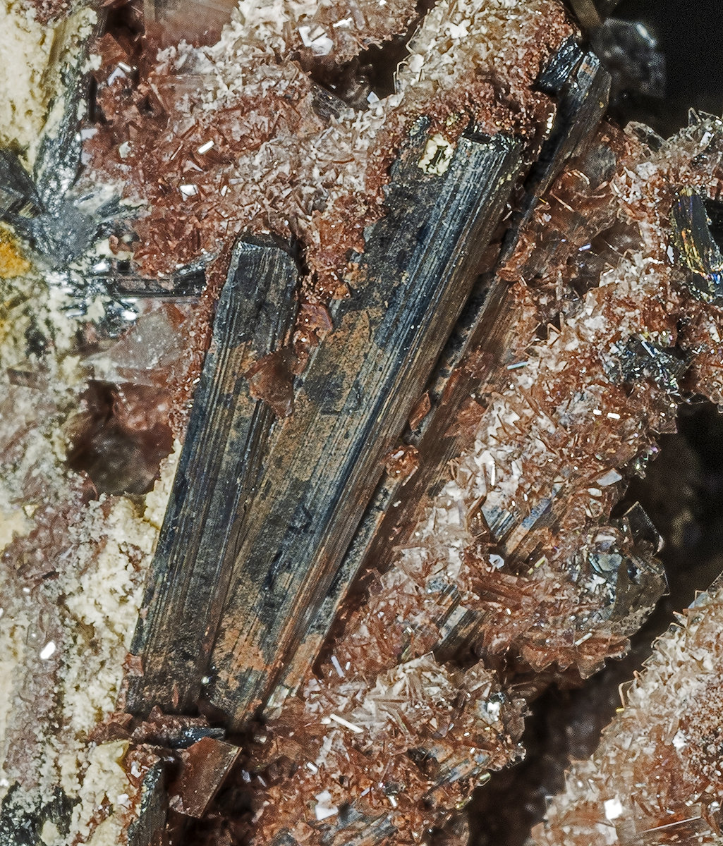 Barite, Stibnite
(Autor: am mizunaka)