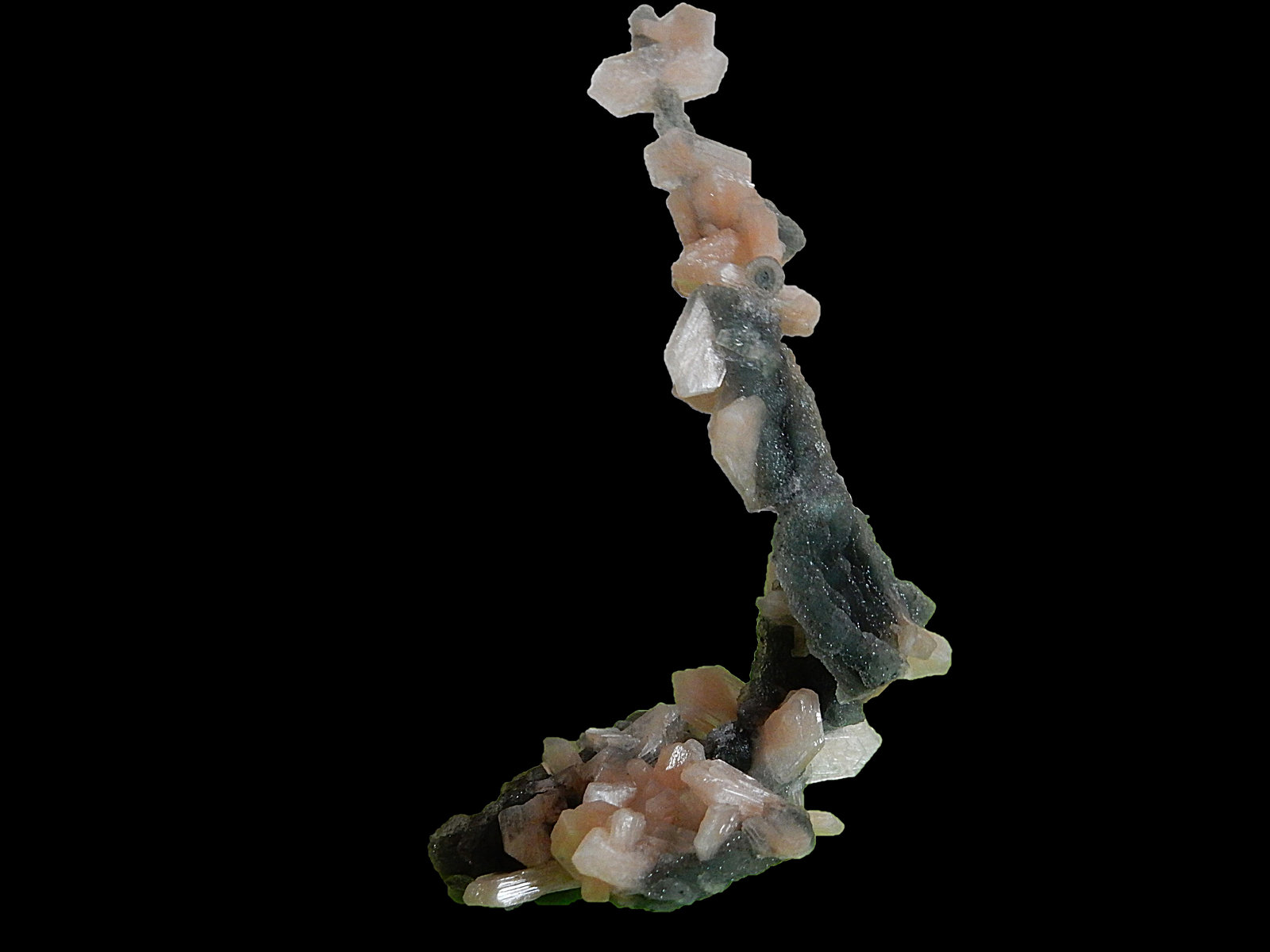 Stilbite-Ca and Quartz (variety chalcedony)
120 mm x 70 mm x 60 mm
(Autor: Dany Mabillard)