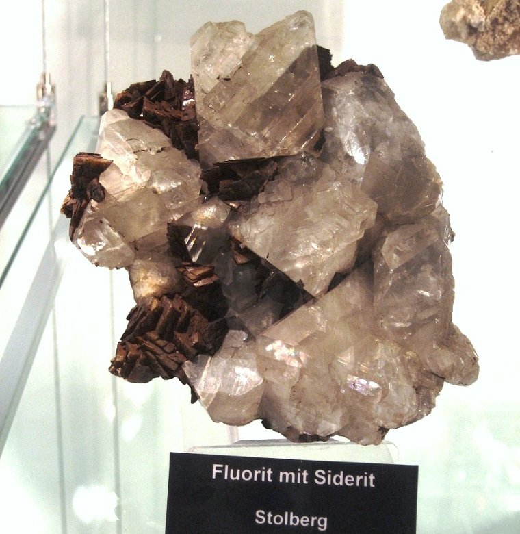 Fluorite on siderite
Specimen size approx. 12 cm
(Autor: Tobi)