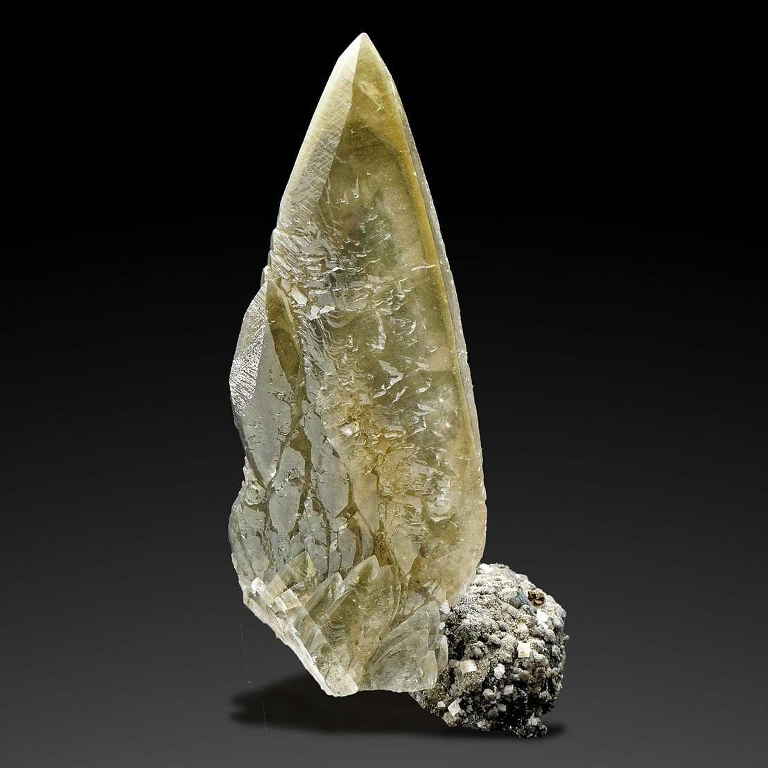 Calcite
Specimen size 18,5 cm, calcite crystal 16,5 cm
(Autor: Tobi)
