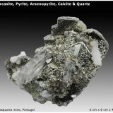 Marcasite, Pyrite, Arsenopyrite, Calcite & Quartz
6 cm x 6 cm x 4 cm
(Autor: silvia)