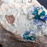 Azurite, Malachite, Dolomite
FoV ca. 4,5 x 3,5 cm
(Autor: Volkmar Stingl)