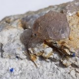 Fluorite, Quartz (variety chalcedony), Azurite
9 x 6,5 cm
(Autor: Volkmar Stingl)