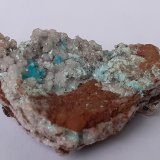 Aurichalcite, Calcite
4 x 2,5 cm
(Autor: Volkmar Stingl)
