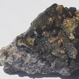 Fluorite, Calcite, Goethite
3 x 2 cm
(Autor: Volkmar Stingl)