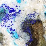 Azurite, Malachite, Chrysokolla, Zn-Olivenite, Dolomite
7 x 5 cm
(Autor: Volkmar Stingl)