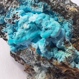 Chrysocolla, Fluorite, Barite
4 x 2,5 cm
(Autor: Volkmar Stingl)