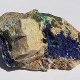 Azurite, Malachite, Dolomite,Tetrahedrite series
7 x 5 cm
(Autor: Volkmar Stingl)
