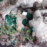 Calcite, Malachite, Duftite
8 x 7 cm
(Autor: Volkmar Stingl)