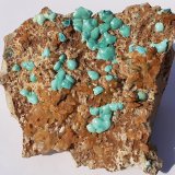 Chrysocolla, Calcite
9 x 9 cm
(Autor: Volkmar Stingl)