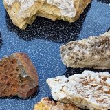 mixed copper based ores and baryte
10 cm
(Autor: Forrestblyth)
