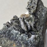 Actinolite (variety Uralite), Titanite
Toal d'Alochet, Moena, Trento Province, Trentino-Alto Adige (Trentino-Südtirol), Italy
4 x 3,5 cm
(Autor: Volkmar Stingl)