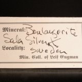 _ Boulangerite Label
(Autor: Michael Shaw)