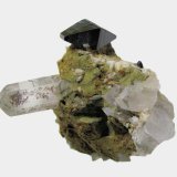 Anatase, Quartz
43 mm x 35 mm. Anatase:13,5 mm. Quartz: 17 mm. Mass (weight): 27 g
(Autor: Carles Millan)