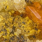 Gold, Wulfenite, Mimetite
FOV = 1.7 mm
(Autor: Doug)