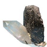 80 mm tall x 50 mm wide. Ferberite: 73 mm. Quartz: 80 mm. Mass: 195 g.
(Autor: Carles Millan)
