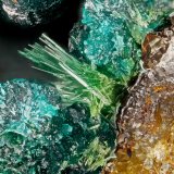 Libethenite, Pseudomalachite
FOV = 2.7 mm
(Autor: Doug)
