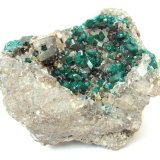 Dioptase, calcite
Specimen size 8 cm
(Autor: Tobi)