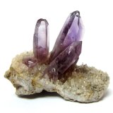 Amethyst
Specimen size 4,5 cm, largest crystal 2,5 cm
(Autor: Tobi)