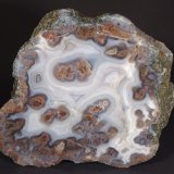 Quartz (variety Agate)
Size of the specimen 25 x 22 cm
(Autor: Tobi)