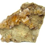 Fluorite
Specimen size 9 cm, largest fluorite 1,5 cm
(Autor: Tobi)