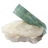 Aquamarine, quartz
Spezimen size  8,5 cm, aquamarine 8 cm
(Autor: Tobi)