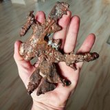 Copper
Mina Caledonia, Mass City, Condado Ontonagon, Michigan, USA
Specimen size 15 x 13 cm
(Autor: Tobi)