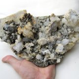 Quartz, Pyrite, Dolomite, Calcite
Specimen size 25 cm
(Autor: Tobi)