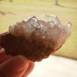 Quartz
3" high and 1 3/4" wide and 1 3/8" deep
(Autor: Reelgoodwoman)