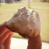 Quartz
3" high and 1 3/4" wide and 1 3/8" deep
(Autor: Reelgoodwoman)