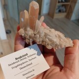 Quartz, hematite
Specimen size 10 cm, largest quartz crystal 5 cm
(Autor: Tobi)