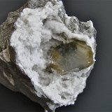 Celestine on Quartz
geode is 6.0 cm and the celestine is 3.0 cm
(Autor: Bob Harman)