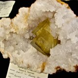 Barite on Quartz
4.5 cm x 3.3 cm x 1.0 cm thick
(Autor: Bob Harman)