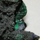 Mottramite, Malachite, Azurite
70x50mm
(Autor: Heimo Hellwig)