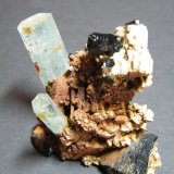 Beryl (var. Aquamarine) and Schorl
70mmx60mmx50mm
(Autor: Heimo Hellwig)
