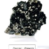 Hematite and Fluorite
60mm x 55mm x 35mm
(Autor: Philippe Durand)